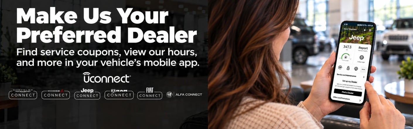 uconnect® make us your preferred dealer | Gary Miller Chrysler Dodge Jeep Ram in Erie PA